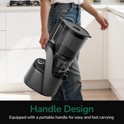 Premium 3-in-1 Cold Press Juicer | 6" Wide Feed Chute • Self-Precut • Brushless Motor • BPA-Free
