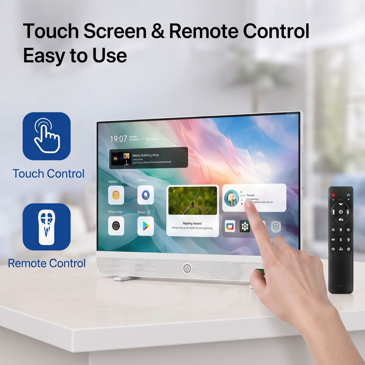 🎉 (CLEARANCE SALE) 🎉 Smart Portable 4K Touchscreen TV + FREE Rolling Stand | Watch, Stream & Sing Anywhere