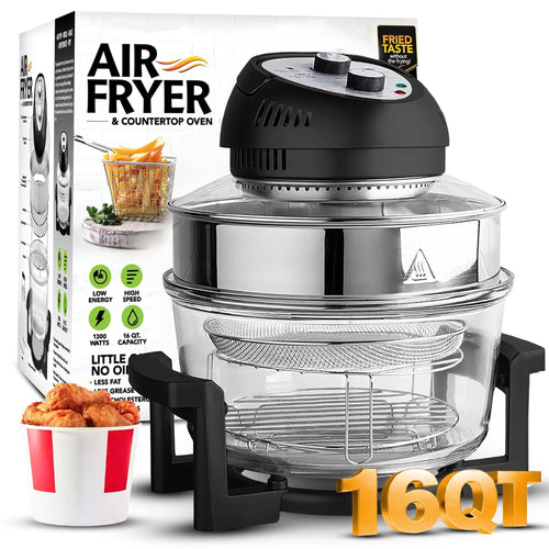 Granitestone 16 Quart Extra Large Air Fryer - Oil-Less Crispy Cooking for Healthier Meals