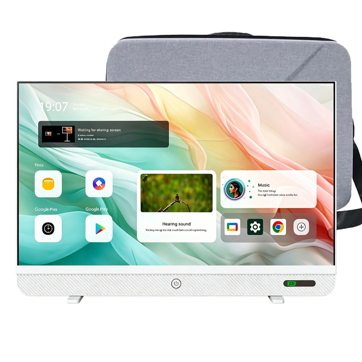 🎉 (CLEARANCE SALE) 🎉 Smart Portable 4K Touchscreen TV + FREE Rolling Stand | Watch, Stream & Sing Anywhere