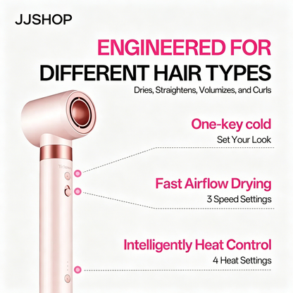 6-in-1 Air Styler Wrap – Ionic Dryer, Auto Curler & Blowout Brush Set