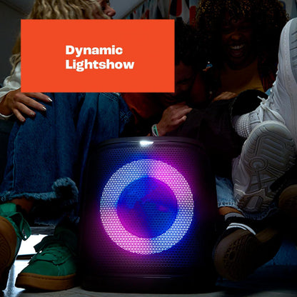 🔥 Today’s Special | AI Sound Boost Portable Bluetooth Speaker – Dynamic Light Show, 15H Battery, Mic & Guitar Inputs