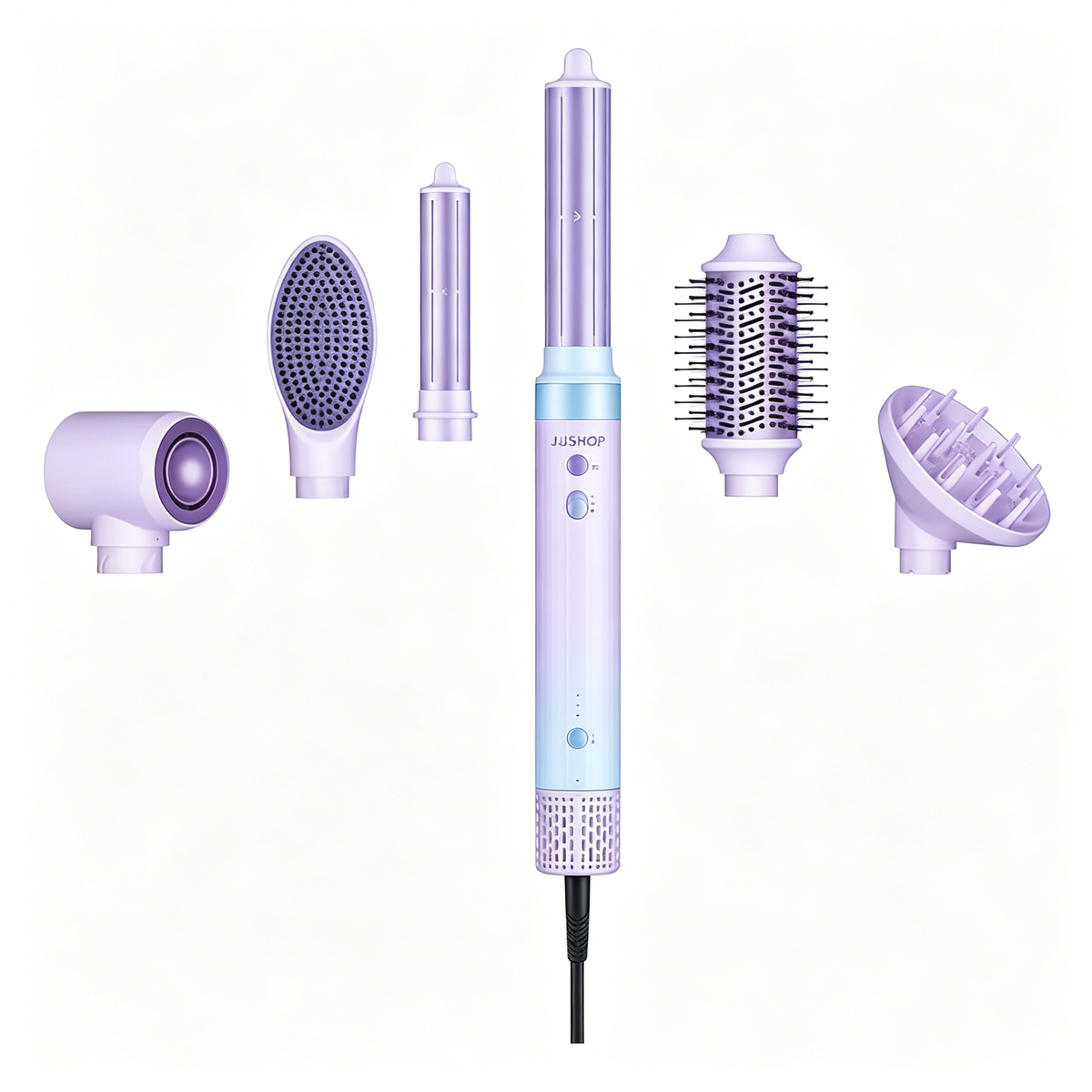 6-in-1 Air Styler Wrap – Ionic Dryer, Auto Curler & Blowout Brush Set