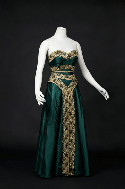 Dreamy dress Queen Gown With Fur Cloak