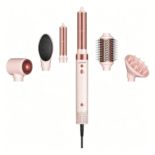 6-in-1 Air Styler Wrap – Ionic Dryer, Auto Curler & Blowout Brush Set
