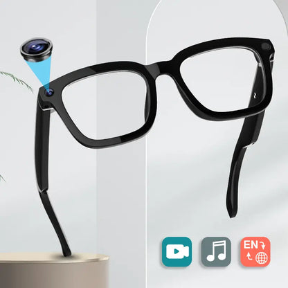 Smart Bluetooth Glasses with 1080p Camera & Audio