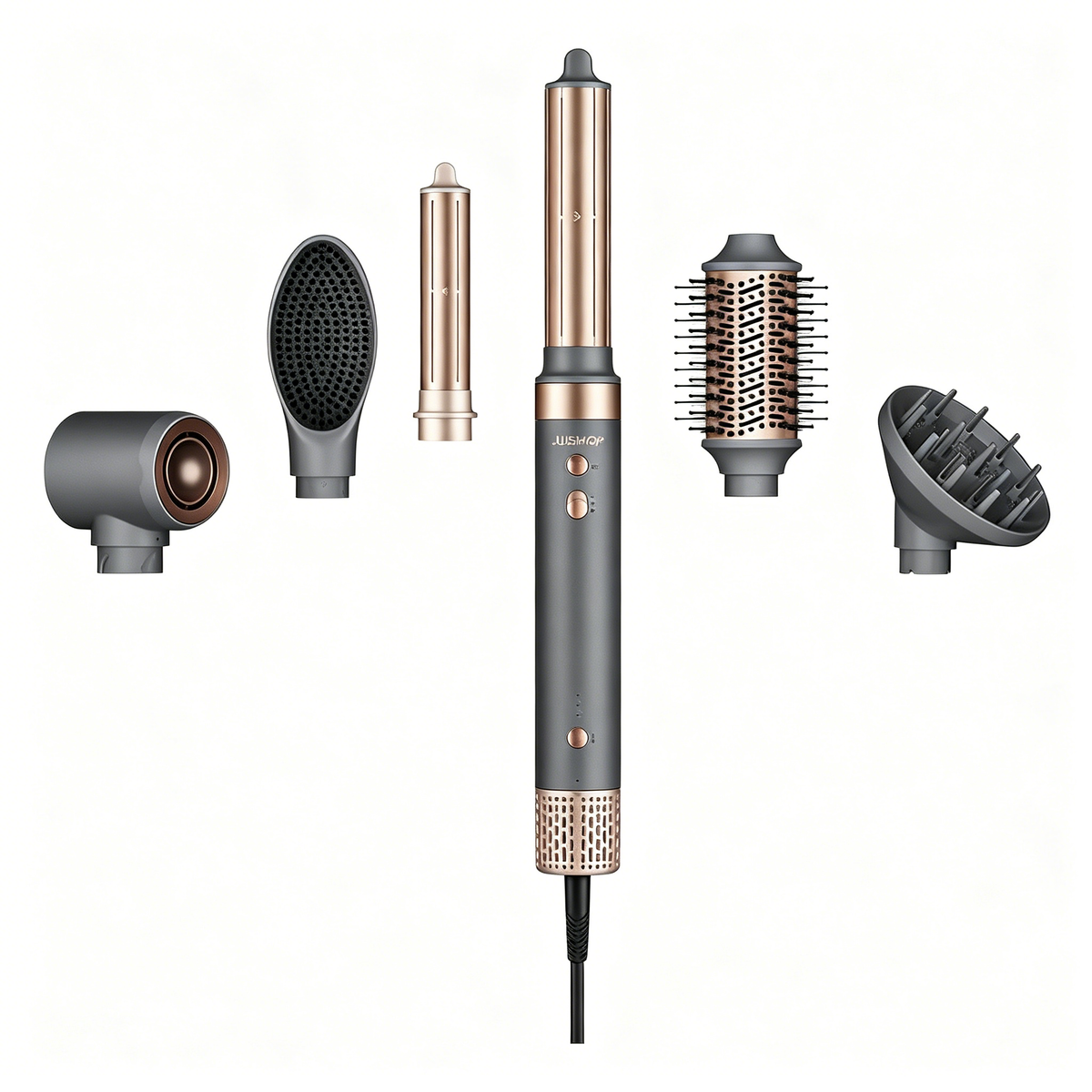 6-in-1 Air Styler Wrap – Ionic Dryer, Auto Curler & Blowout Brush Set