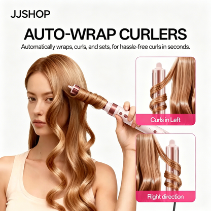 6-in-1 Air Styler Wrap – Ionic Dryer, Auto Curler & Blowout Brush Set