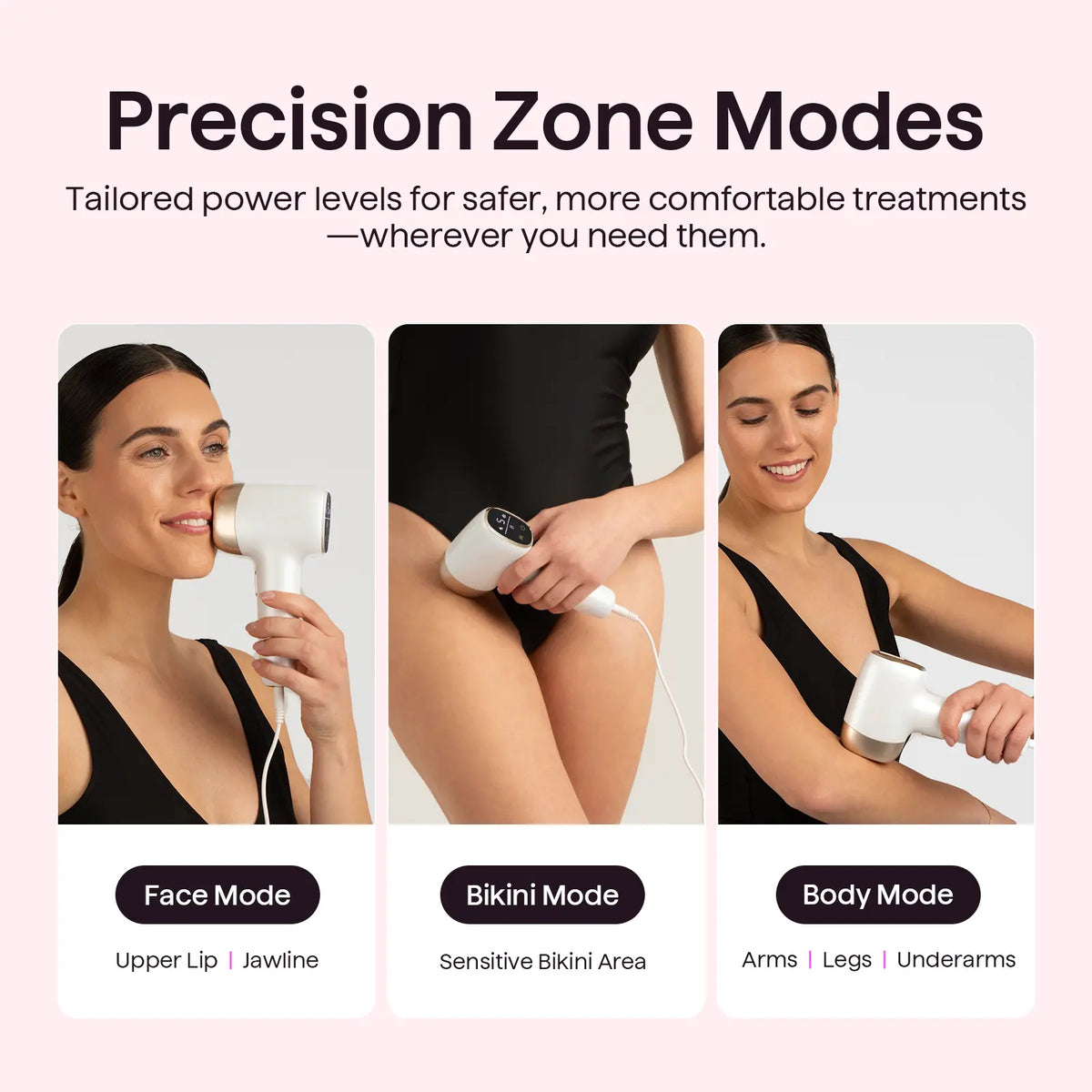 JJJSHOP Bare It IPL Hair Removal with Ice Cooling, 3 Modes & 24J Dual-Pulse for Salon-Level Results on Face, Body & Bikini, Painless & Precise