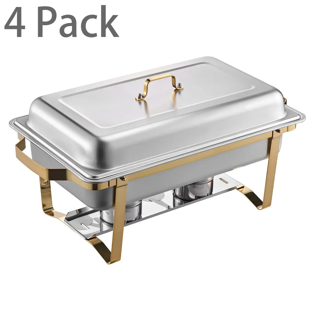 8 Qt Gold Chafing Dish Buffet Set - Stainless Steel