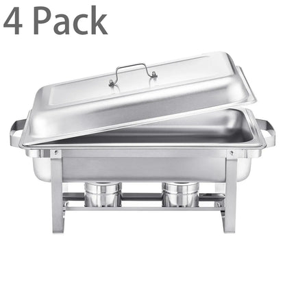 8 Qt Gold Chafing Dish Buffet Set - Stainless Steel